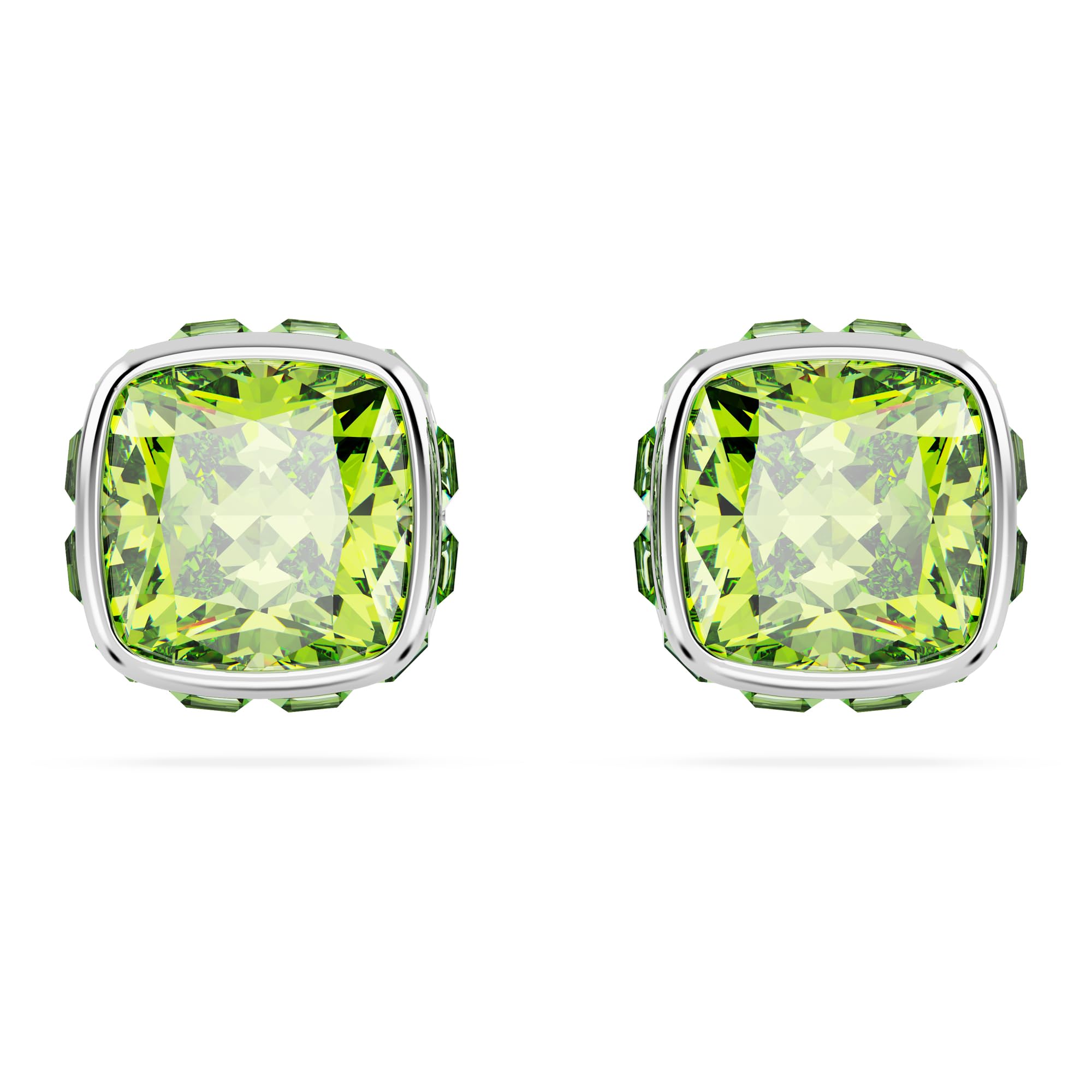 Swarovski Crystal Chroma Heart Shaped Jewelry Heart Shaped Crystal Earrings & Bracelet Latch Back Earring Closure Lobste